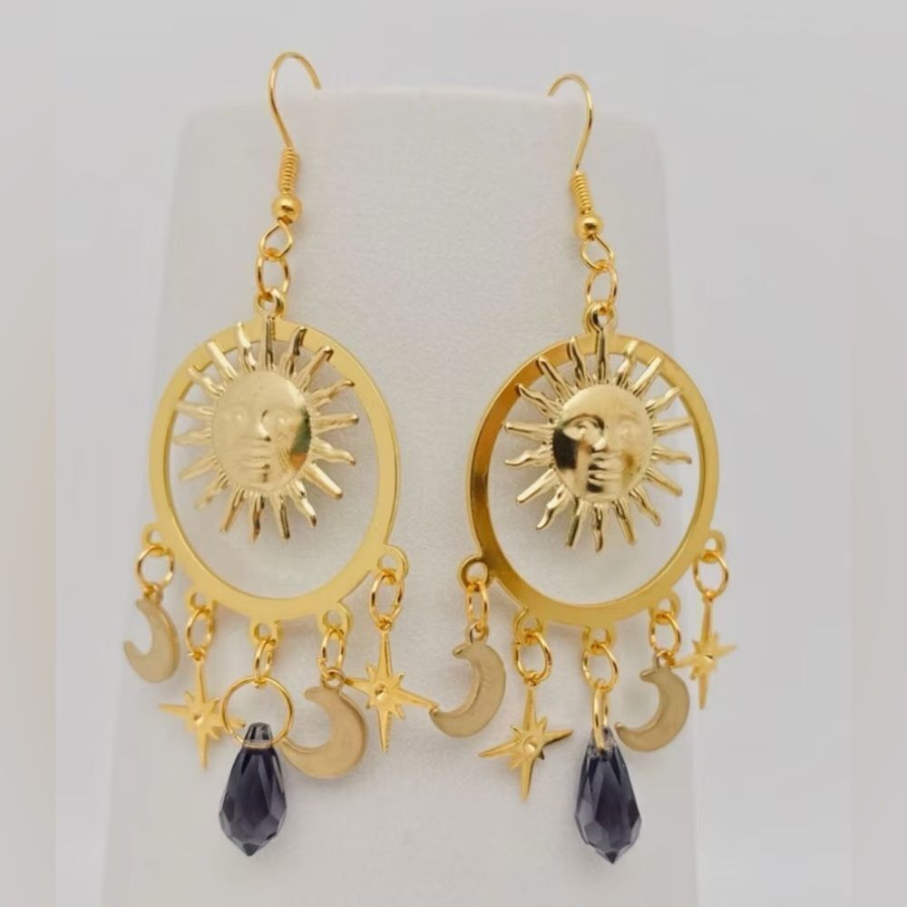 Boho sun earrings M881
